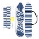 LIFE! Maui Deluxe 2-in-1 beach shelter with navy striped canopy and side panels designed for beach shade, outdoor events, camping and sun protection