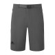 Anvil Grey technical shorts with integrated belt and minimalist front design, ideal for summer mountain adventures