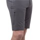 Anvil Grey technical shorts with integrated belt and minimalist front design, ideal for summer mountain adventures