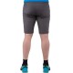 Anvil Grey technical shorts with integrated belt and minimalist front design, ideal for summer mountain adventures
