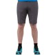Anvil Grey technical shorts with integrated belt and minimalist front design, ideal for summer mountain adventures