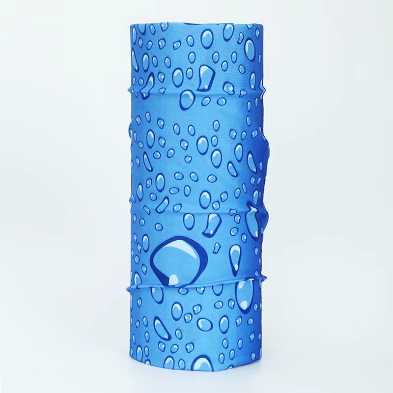 Multi-functional seamless neck gaiter featuring lightweight stretch fabric and colorful printed designs. Can be worn as a neck warmer, face covering, headband, bandana, scarf, balaclava, wristband or cycling and outdoor sports headwear for year-round prot