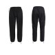 Naturehike waterproof hiking rain pants front and back view black lightweight outdoor trousers with elastic waist adjustable ankle cords for trekking and camping