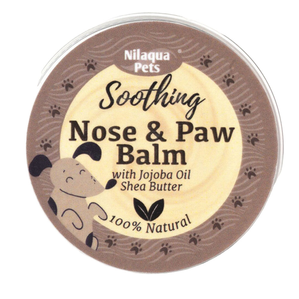 Nilaqua Pets Soothing Nose & Paw Balm with Jojoba Oil & Shea Butter