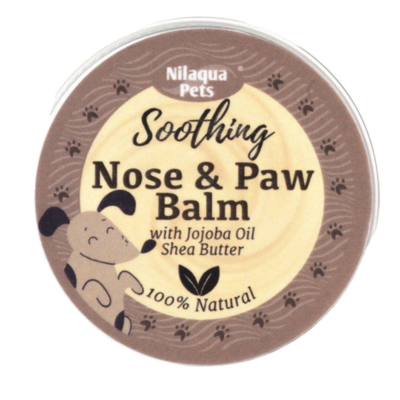 Nilaqua Pets Soothing Nose & Paw Balm with Jojoba Oil & Shea Butter