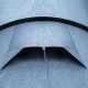 Openvista 2 Tunnel Tent – Steel Gray Front View Front view of Pomoly Openvista 2 tunnel hot tent showing the clean tunnel silhouette and front ventilation panel.