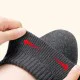 Plus Velvet Winter Knee Pads-Grey Pair of grey plus velvet winter knee pads with soft fleece insulation for warmth and comfort.