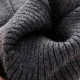 Plus Velvet Winter Knee Pads-Grey Pair of grey plus velvet winter knee pads with soft fleece insulation for warmth and comfort.