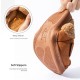 Men’s soft faux suede house slippers in brown with plush fleece lining and cushioned sole designed for warm indoor comfort and everyday home wear