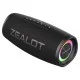 Zealot portable Bluetooth speaker with 40W output, RGB lighting effects, wireless connectivity and cylindrical design for powerful audio playback at home, outdoor gatherings, camping, travel and parties.