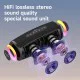 Zealot portable Bluetooth speaker with 40W output, RGB lighting effects, wireless connectivity and cylindrical design for powerful audio playback at home, outdoor gatherings, camping, travel and parties.