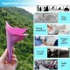 Portable women Urinal Funnel for Camping & Travel Portable silicone female urinal funnel with a collapsible storage case, designed for hygienic and convenient use during camping, hiking, travel, and outdoor activities.