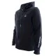 Ridgeline bonded technical mens black hoodie with full zip front and drawstring hood