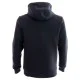 Ridgeline bonded technical mens black hoodie with full zip front and drawstring hood