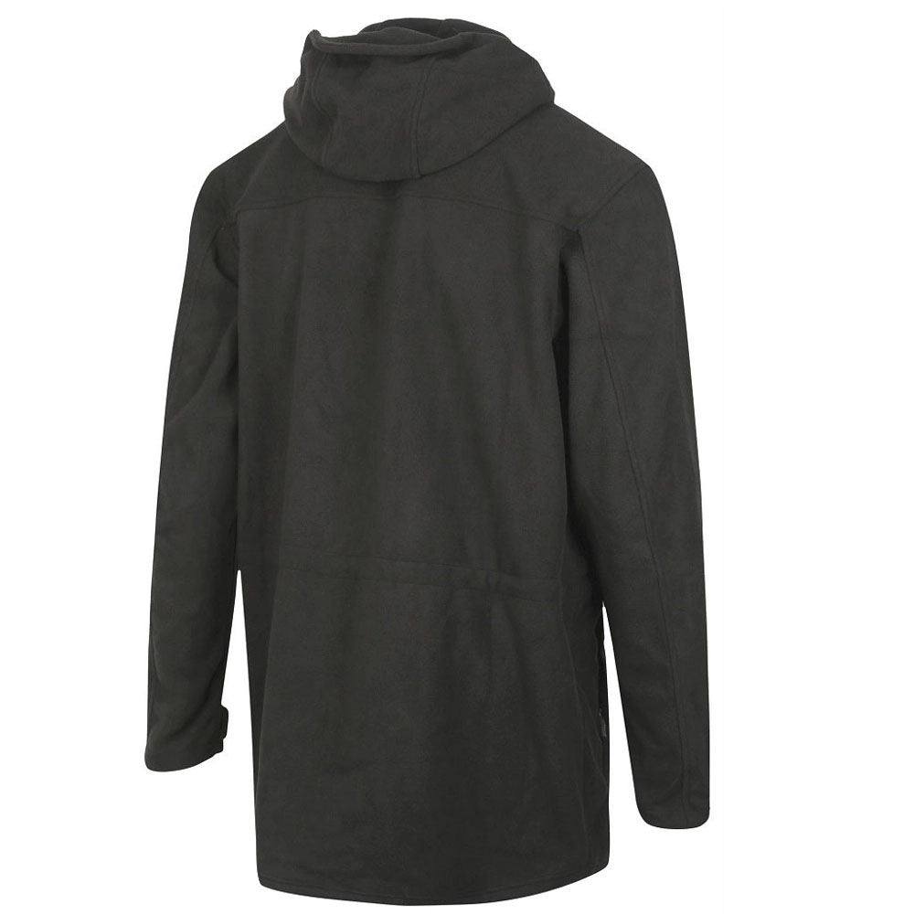 Ridgeline Hurricane mens lace front anorak in black with hood and weather resistant outdoor design