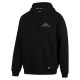 Ridgeline Impact mens black fleece hoodie with kangaroo pocket and drawstring hood