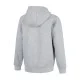 Ridgeline Impact recycled fleece kids zip hoodie in grey with full zip front and hood