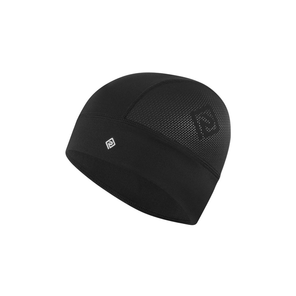 Black Ronhill thermal running beanie designed for warmth breathability and cold weather running cycling and outdoor fitness activities