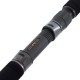 Close-up of ergonomic Fuji reel seat on Shimano Abyss SW spinning rod