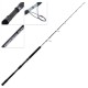 Full-length view of Shimano Abyss SW Spin Jig Rod 5ft 4in PE5 for heavy jigging