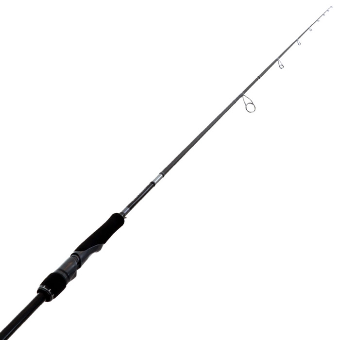Full-length view of Shimano Lunamis S80M spinning rod 8ft two-piece fishing rod