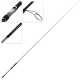 Shimano Lunamis S80M Spinning Rod Full View Full-length view of Shimano Lunamis S80M spinning rod 8ft two-piece fishing rod