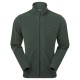 Sprayway Calver men’s fleece jacket in dark green, zip-up front with logo on chest, displayed on white background.