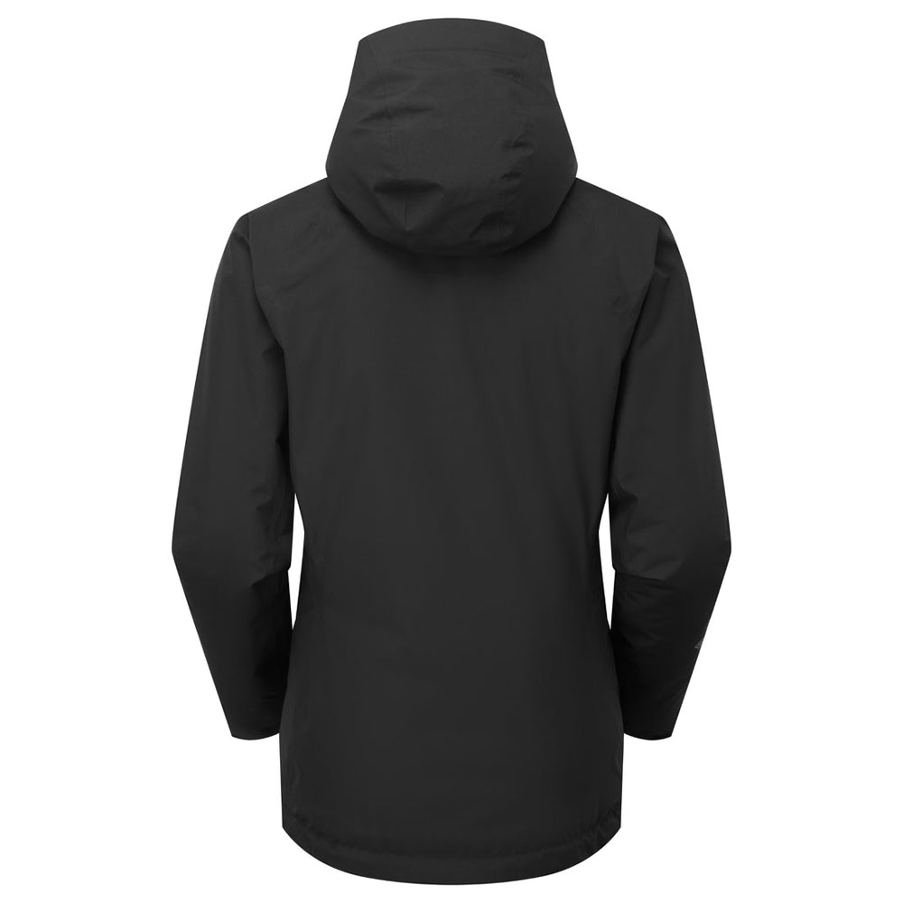 sprayway fionn women's insulated waterproof jacket back view hooded winter outdoor jacket