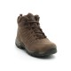 Durable brown mid-height hiking boot with rugged Vibram sole, waterproof Hydrodry lining, and secure lace system for all-terrain trekking