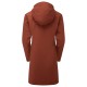 sprayway piran women's waterproof rain jacket back view long hooded outdoor shell jacket
