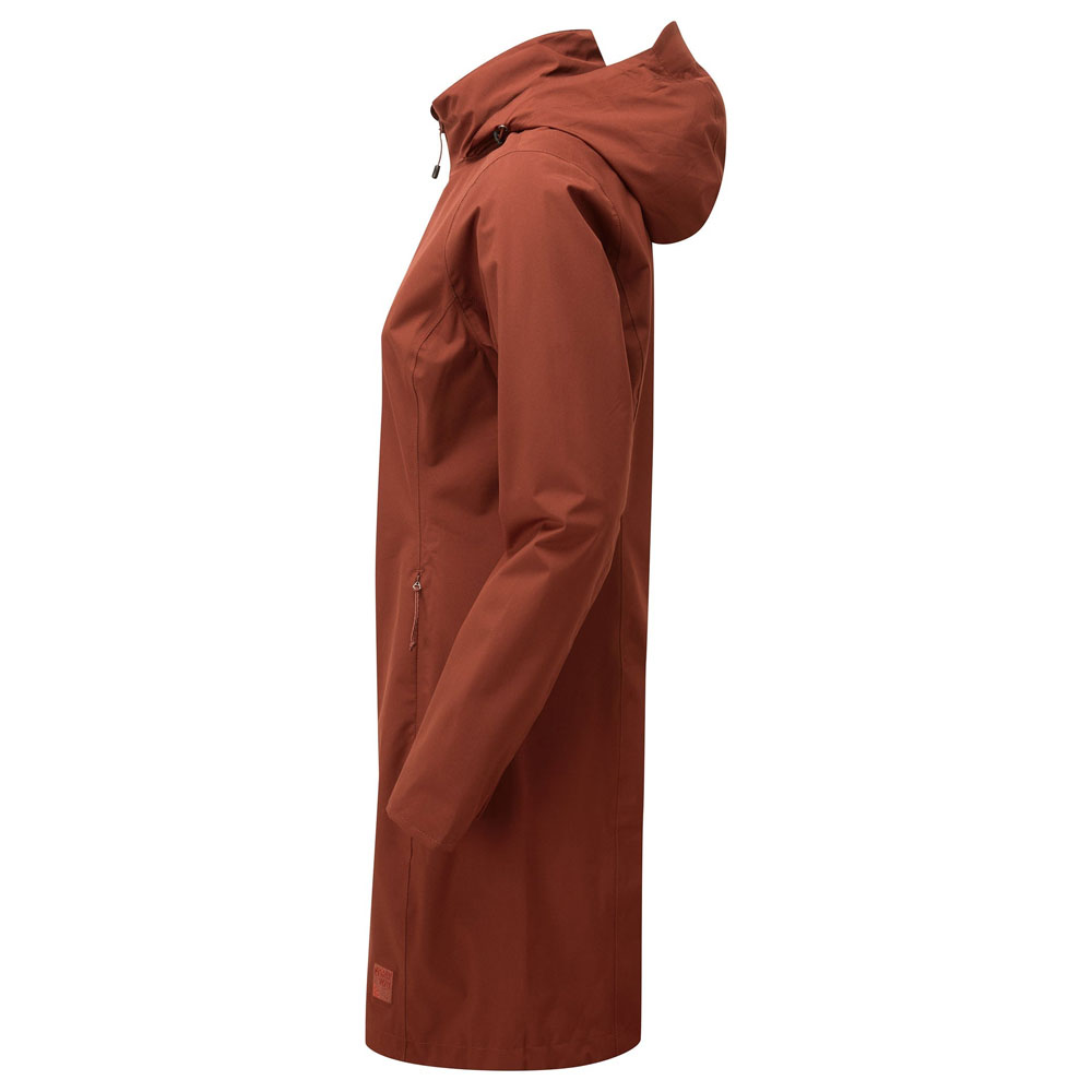 sprayway piran women's hydro dry waterproof jacket side view lightweight breathable rain coat