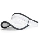 Lightweight white mesh visor hat with black trim, ideal for sun protection during workouts or walking.