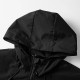 adjustable hood waterproof windbreaker jacket breathable outdoor rain coat with full zip windproof hiking jacket unisex