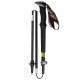 Compact pop up foldable trekking poles in carriage bag