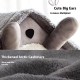 Washable Warm Pet House for Small Dogs and Cats Grey Soft washable pet house in grey with plush interior and cute bunny ear design for small dogs and cats, providing warm and comfortable indoor sleeping space