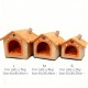Washable Warm Pet House for Small Dogs and Cats Grey Soft washable pet house in grey with plush interior and cute bunny ear design for small dogs and cats, providing warm and comfortable indoor sleeping space