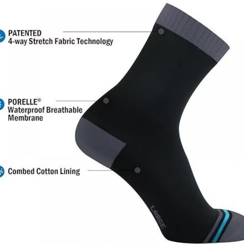 Breathable waterproof outdoor sports socks designed for hiking cycling trekking fishing and wet weather adventures