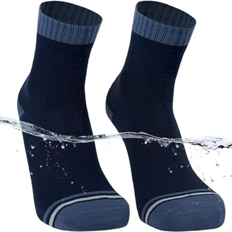 Breathable waterproof outdoor sports socks designed for hiking cycling trekking fishing and wet weather adventures