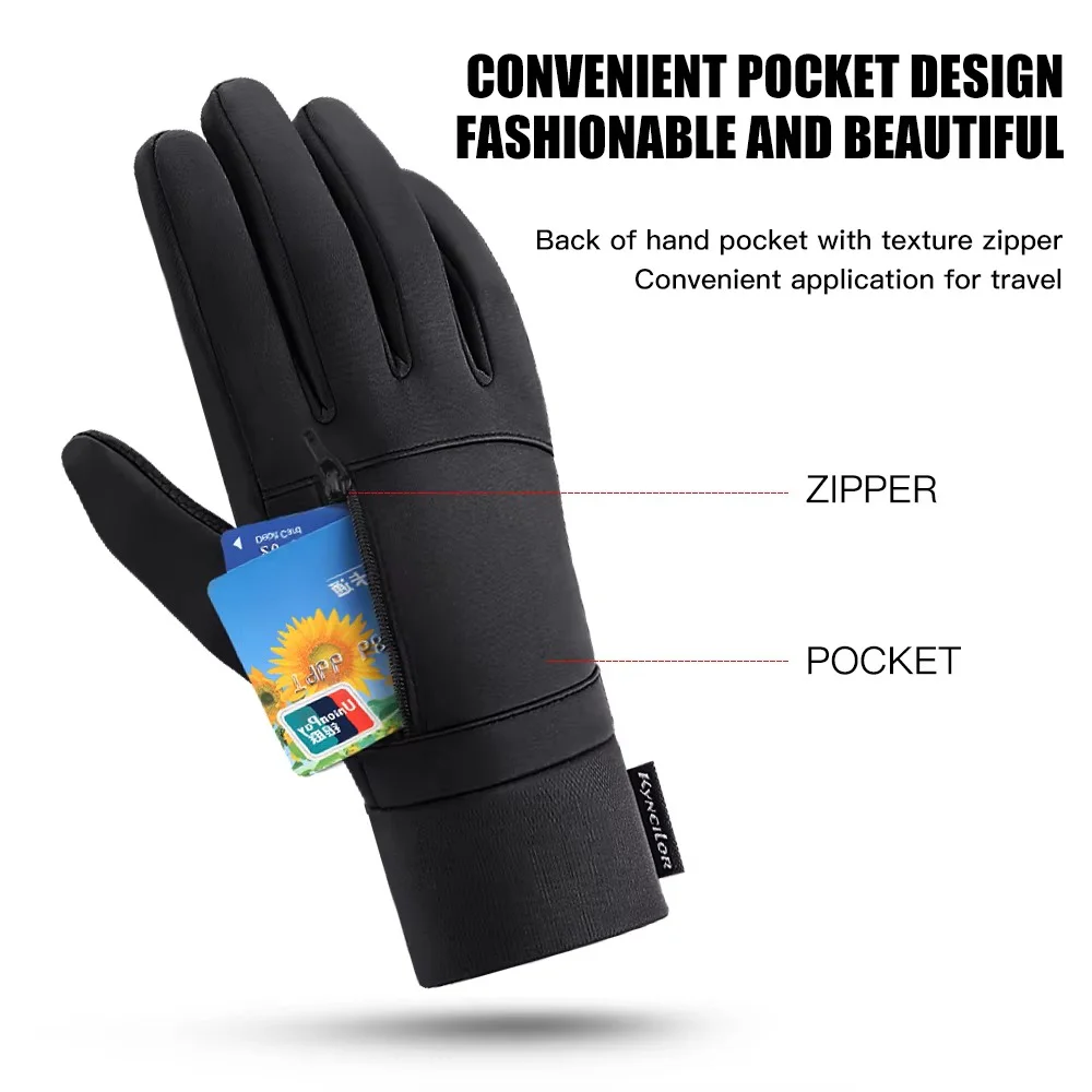 Winter Touchscreen Cycling Gloves – Waterproof Windproof Thermal Gloves Ideal for cycling, running, hiking, commuting, motorcycling, outdoor sports, and cold-weather activities. The thermal construction helps retain heat while maintaining flexibility, comfort, and secure grip in wet, windy, and winter conditions.