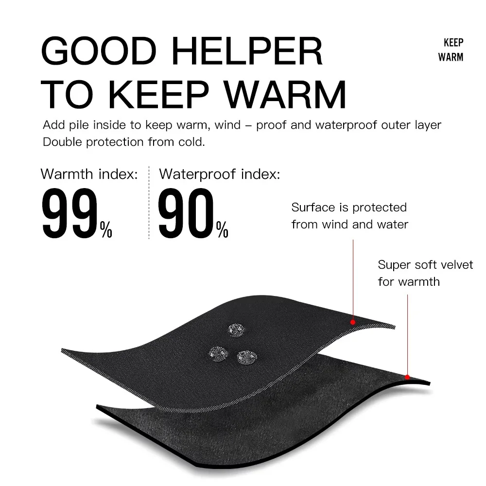 Winter Touchscreen Cycling Gloves – Waterproof Windproof Thermal Gloves Ideal for cycling, running, hiking, commuting, motorcycling, outdoor sports, and cold-weather activities. The thermal construction helps retain heat while maintaining flexibility, comfort, and secure grip in wet, windy, and winter conditions.