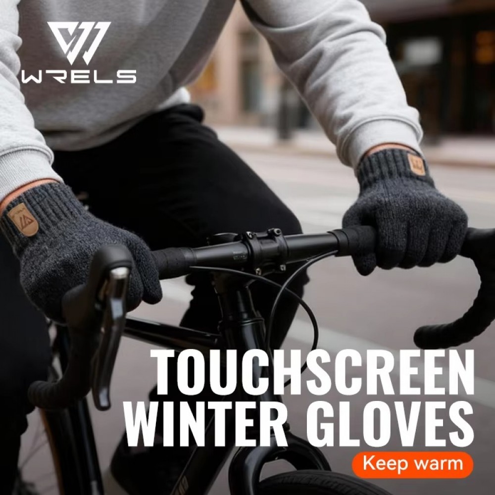 Warm winter touchscreen knit gloves for men and women featuring soft stretch fabric, full-finger coverage and touchscreen-compatible fingertips for everyday wear, commuting, outdoor activities and cold-weather use.