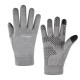 Winter waterproof thermal gloves with insulated lining, touchscreen-compatible fingertips and non-slip grip palms designed for cycling, running, hiking, commuting and outdoor activities in cold weather conditions.