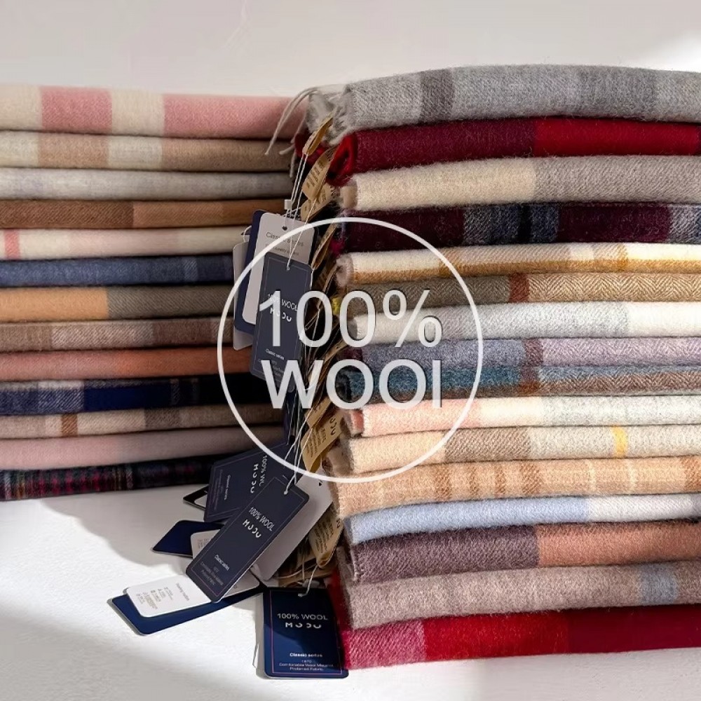 Women’s Winter Plaid Cashmere Feel Scarf Women’s Winter Plaid Cashmere Feel Scarf