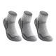 WRELS merino wool thermal compression sports socks in grey designed for hiking, running, trekking, winter sports and everyday comfort with cushioned support