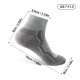 WRELS merino wool thermal compression sports socks in grey designed for hiking, running, trekking, winter sports and everyday comfort with cushioned support