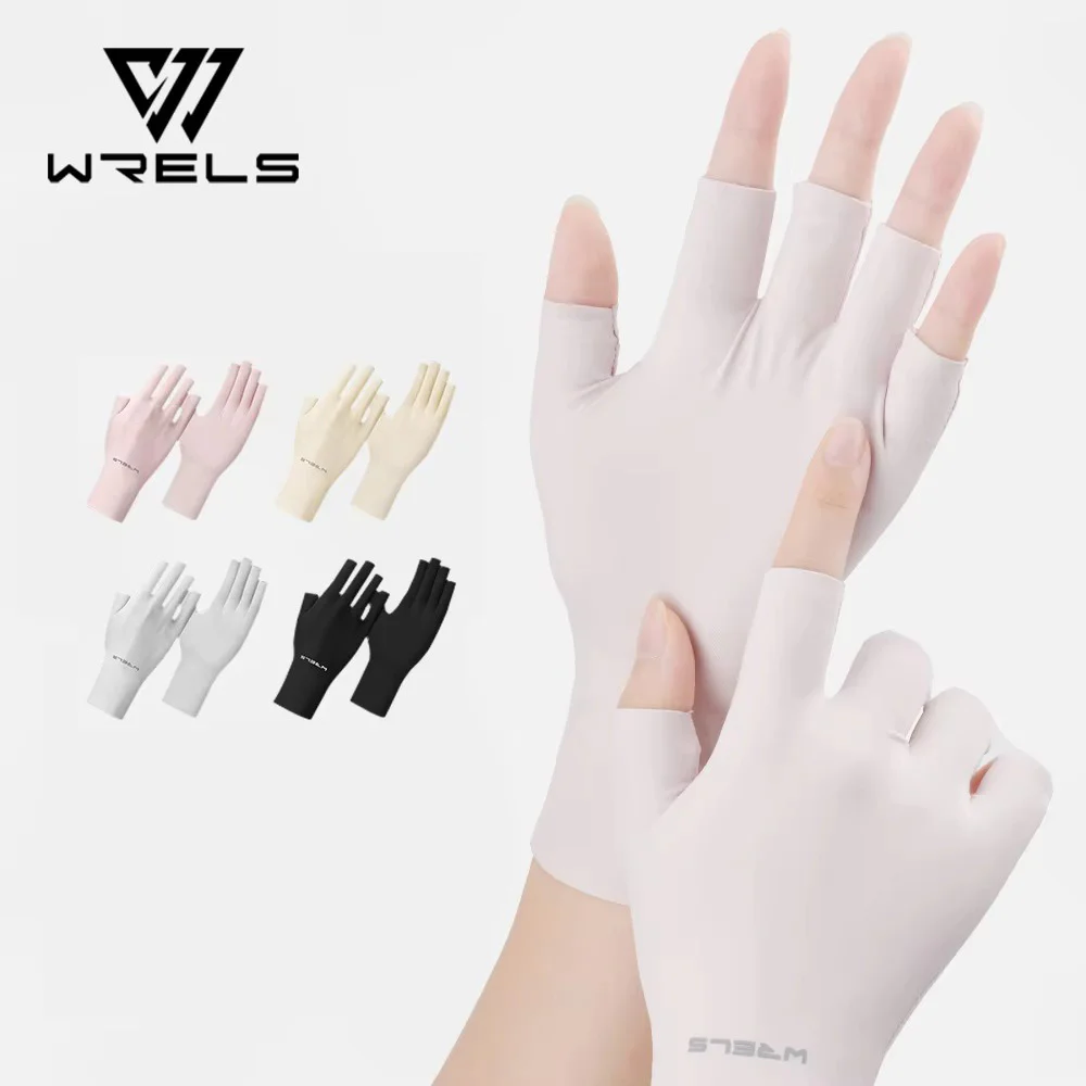 WRELS Fingerless UV Protection Gloves | Breathable Sunblock Gloves ...