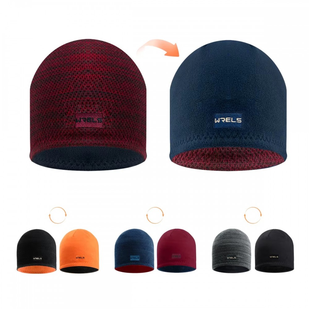 WRELS Two-Sided Fleece Winter Hat