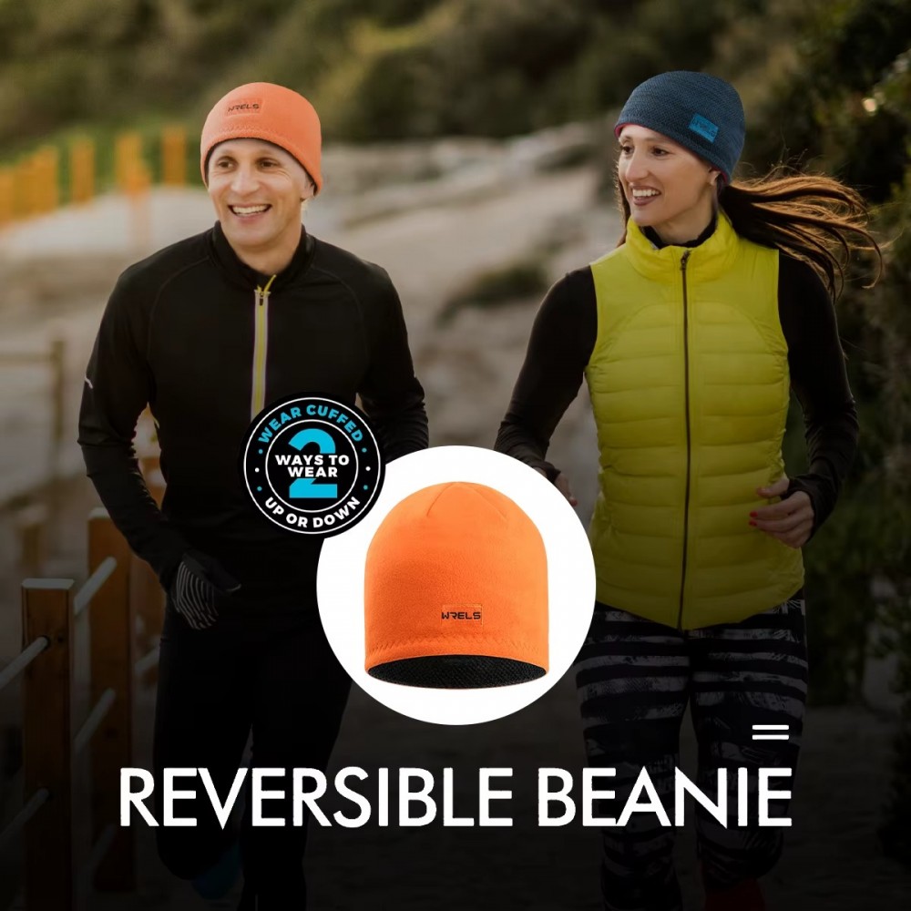 WRELS Two-Sided Fleece Winter Hat