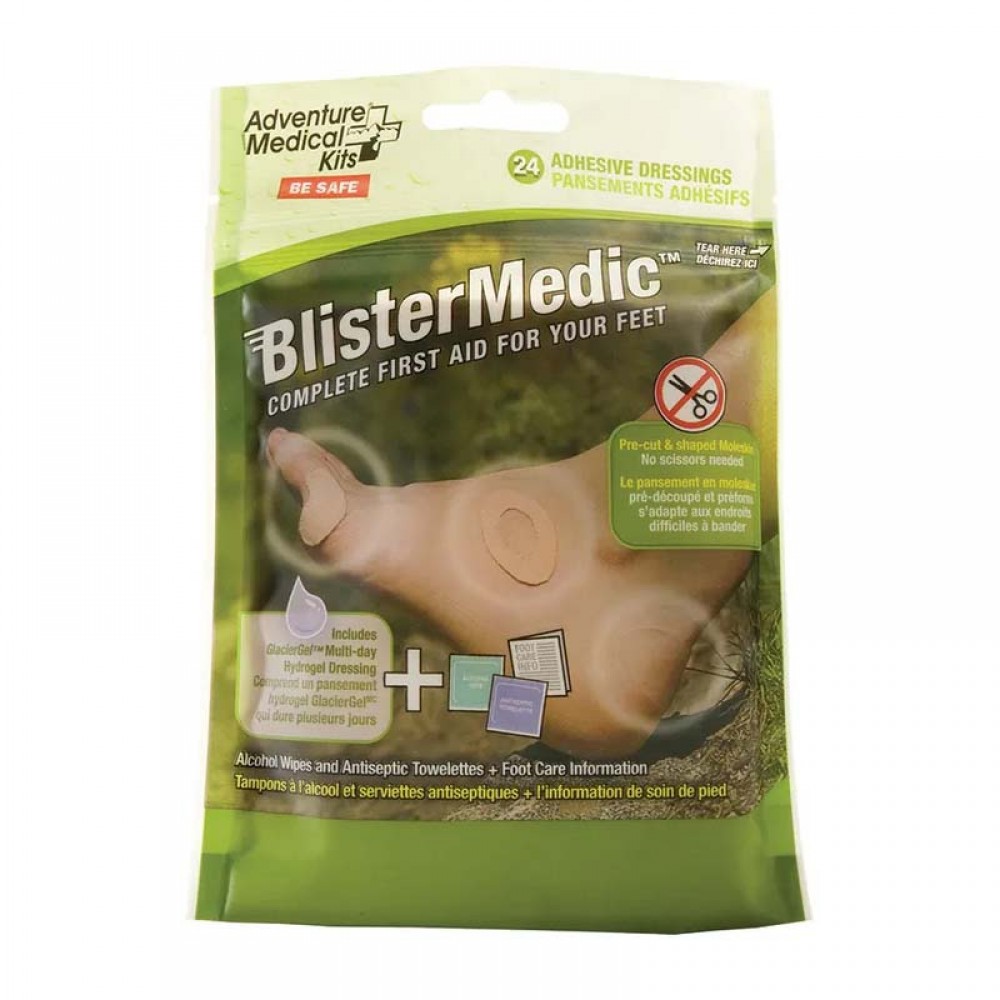 AMK Blister Medic Footcare Kit with GlacierGel – Front View AMK Blister Medic Kit NZ – GlacierGel Blister Treatment for Hikers and Trampers