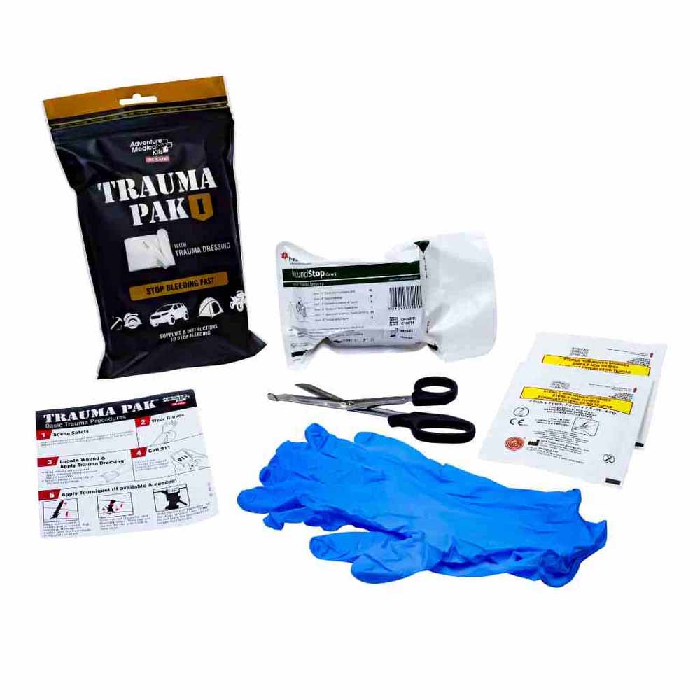 AMK Trauma Pack 1 Contents – Emergency First Aid Kit with Gauze, Gloves, and Shears NZ